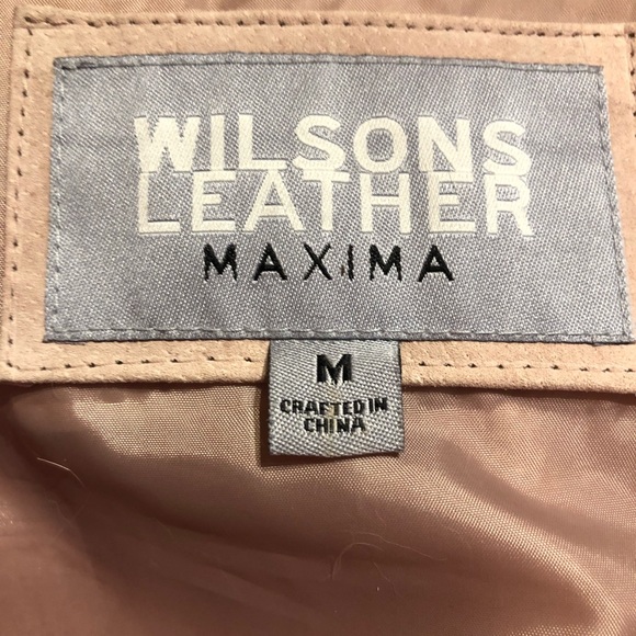 Wilson Leather Light Pink Suede Jacket - Picture 6 of 7